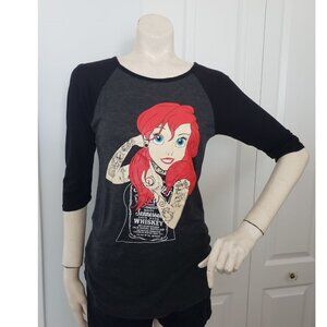 Punk Ariel Disney 3/4 sleeve shirt Whiskey Ariel